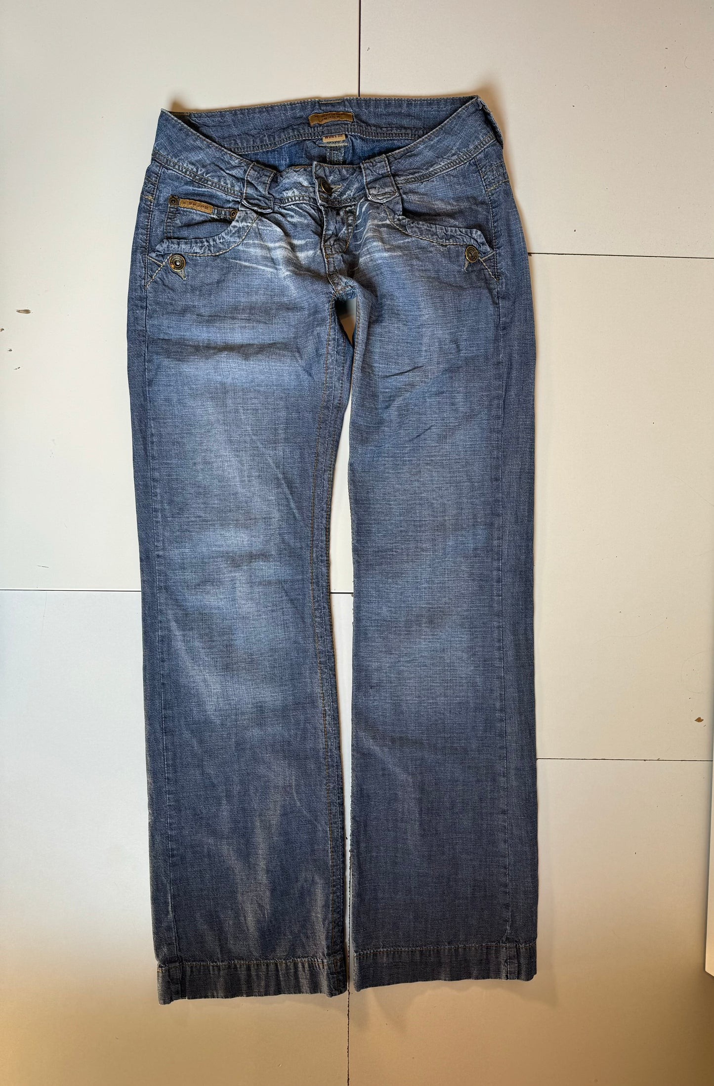 Lågmidjade jeans–stl: XS