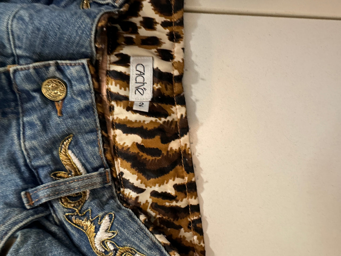 Utsvängda jeans stl: S