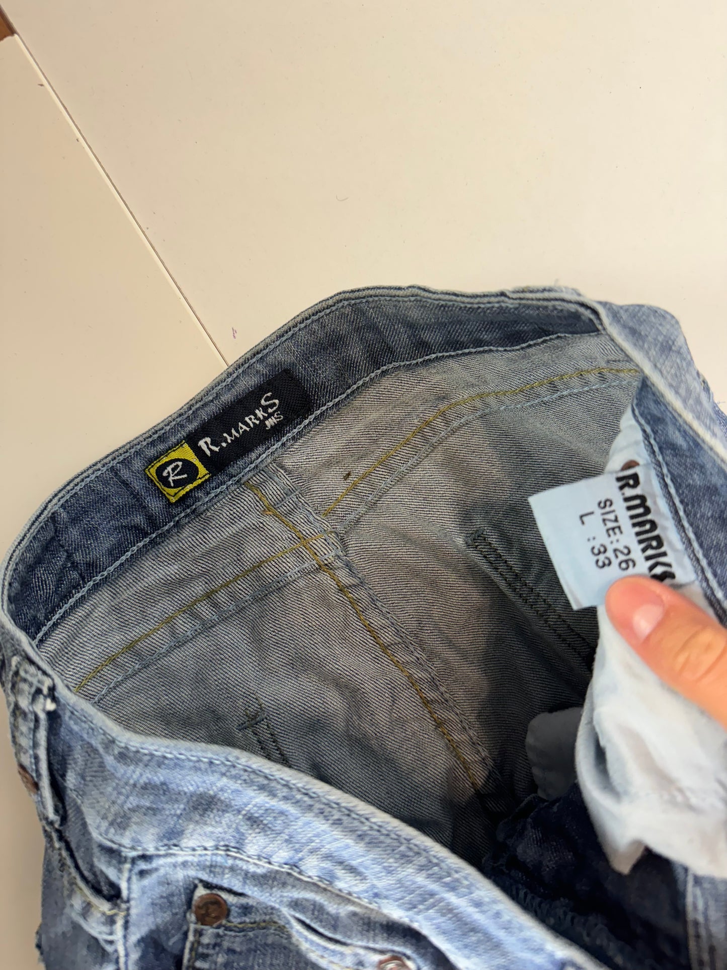 Lågmidjade jeans–stl: XS