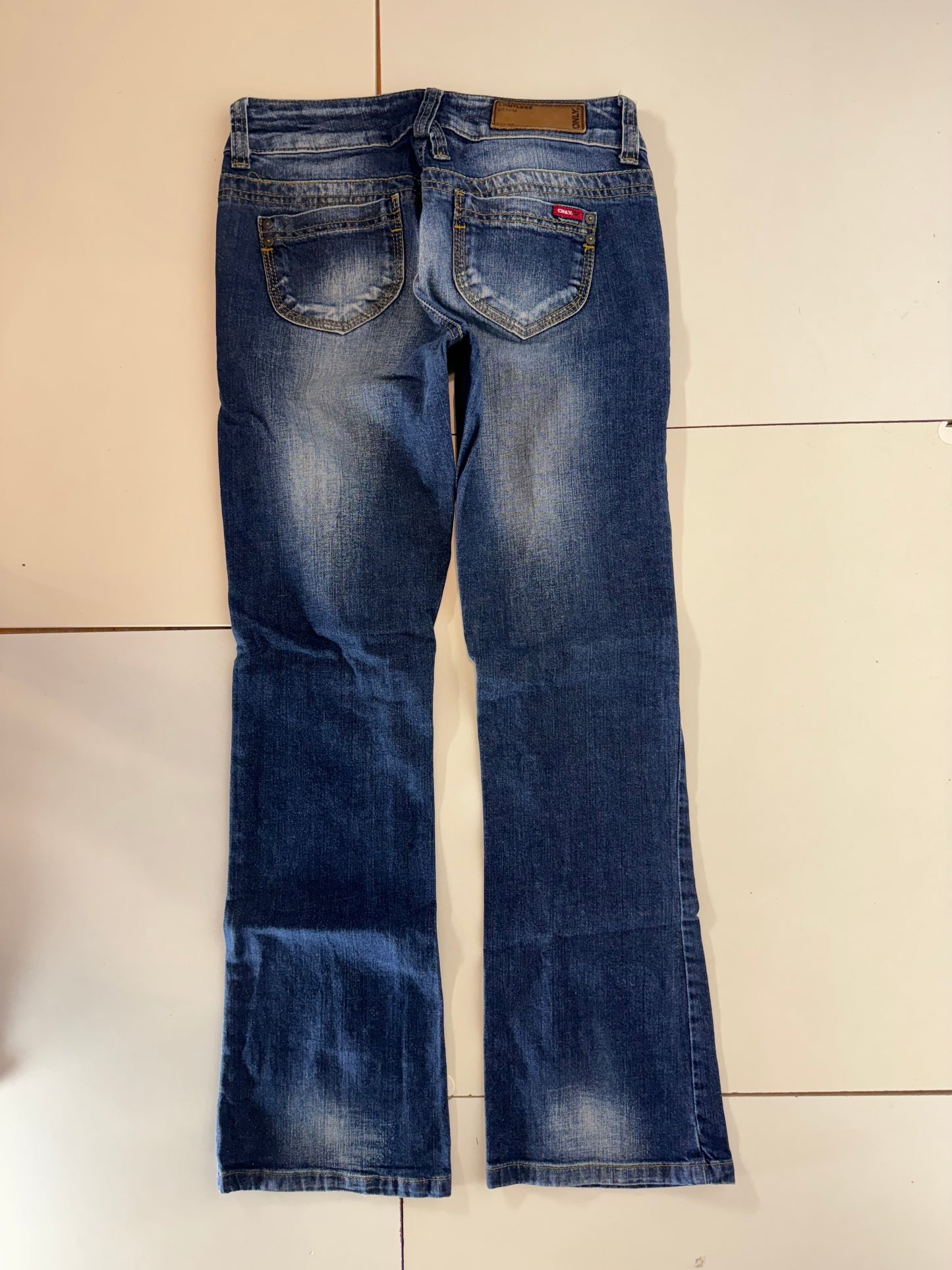 Lågmidjade jeans–stl: XS