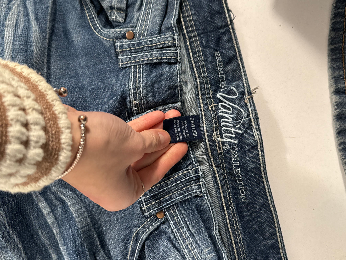 Lågmidjade jeans stl: M