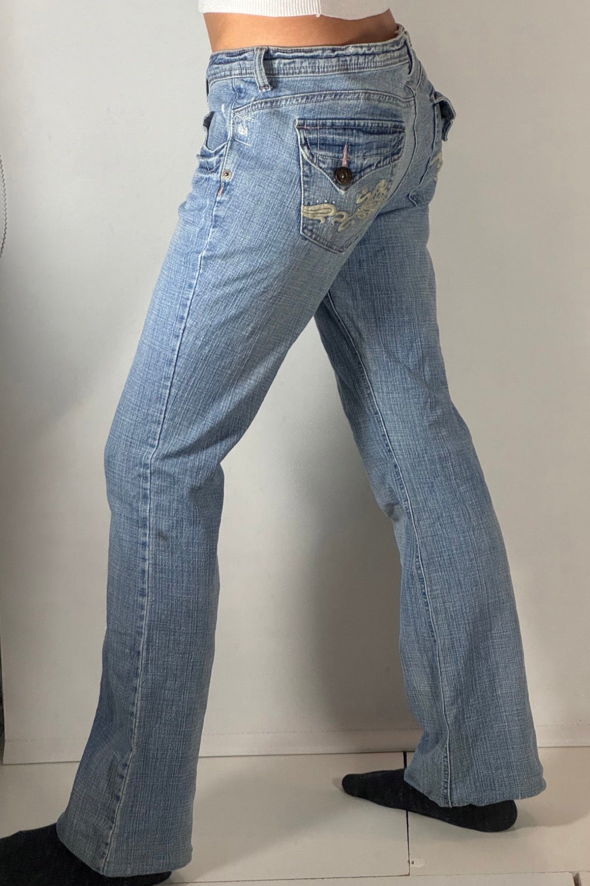 Lågmidjade jeans stl: S