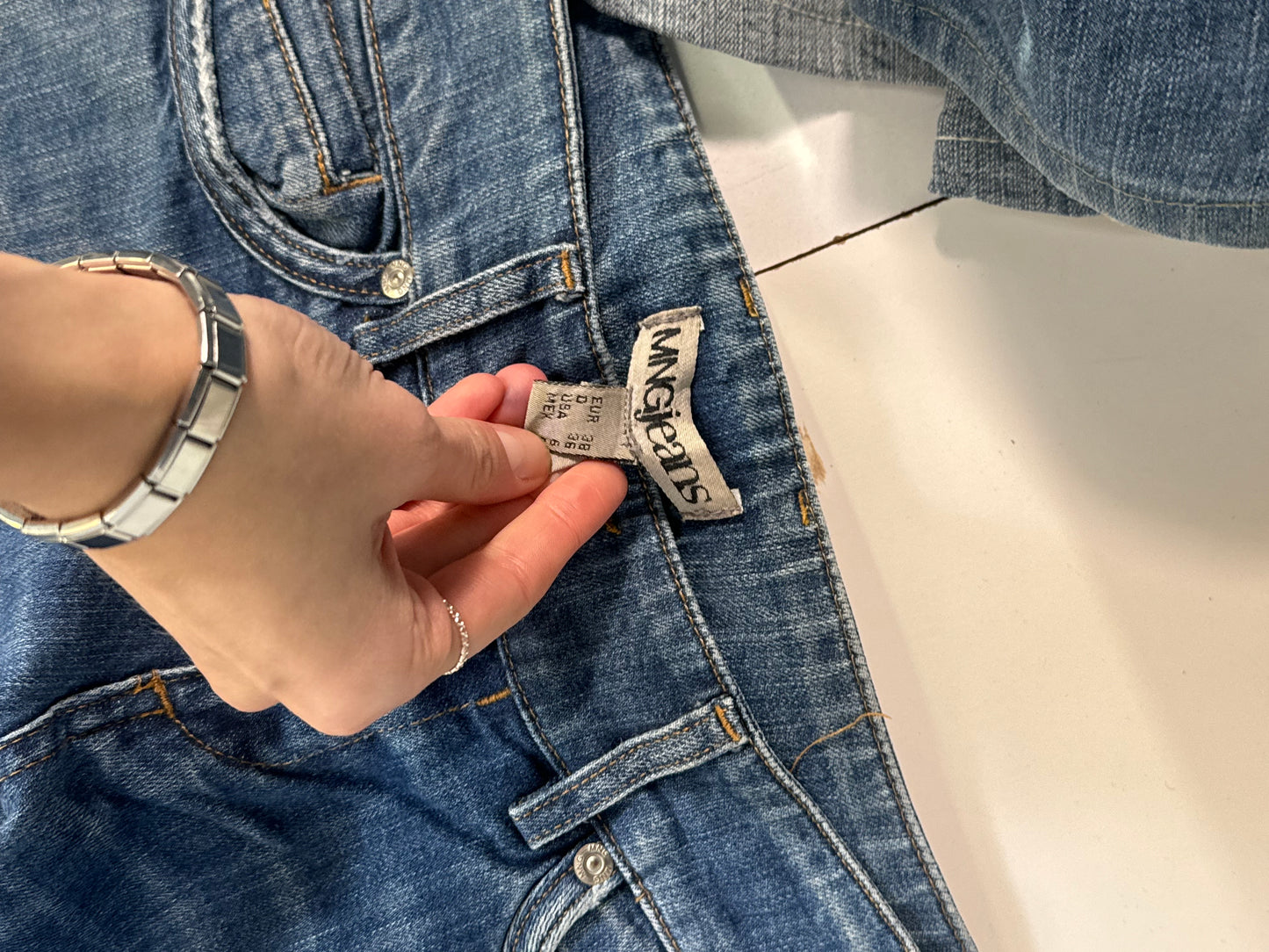 Lavlivede jeans str: XS