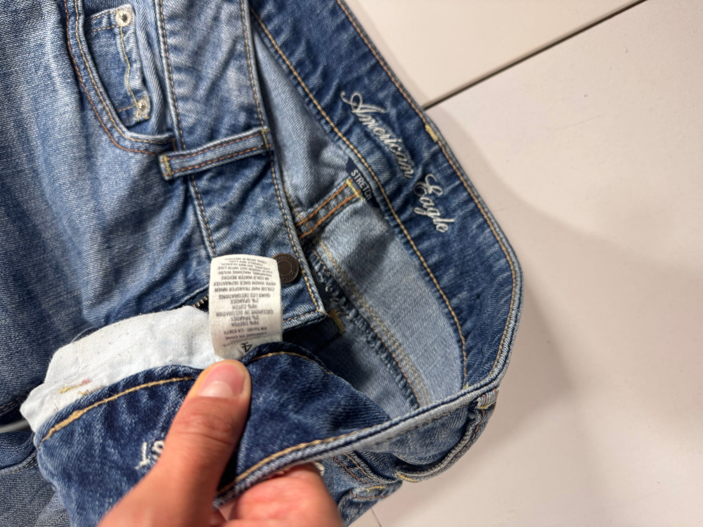 Lågmidjade jeans stl: S