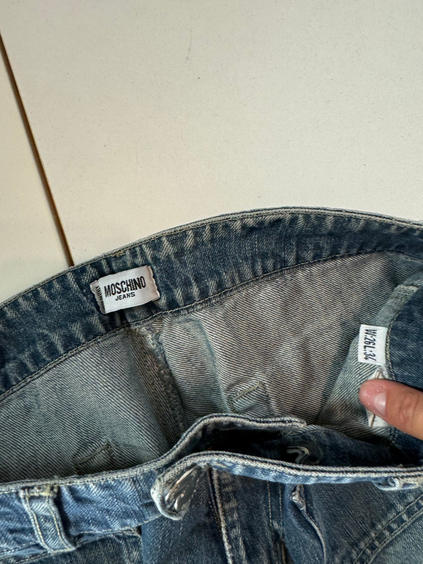 Lågmidjade jeans–stl: XS