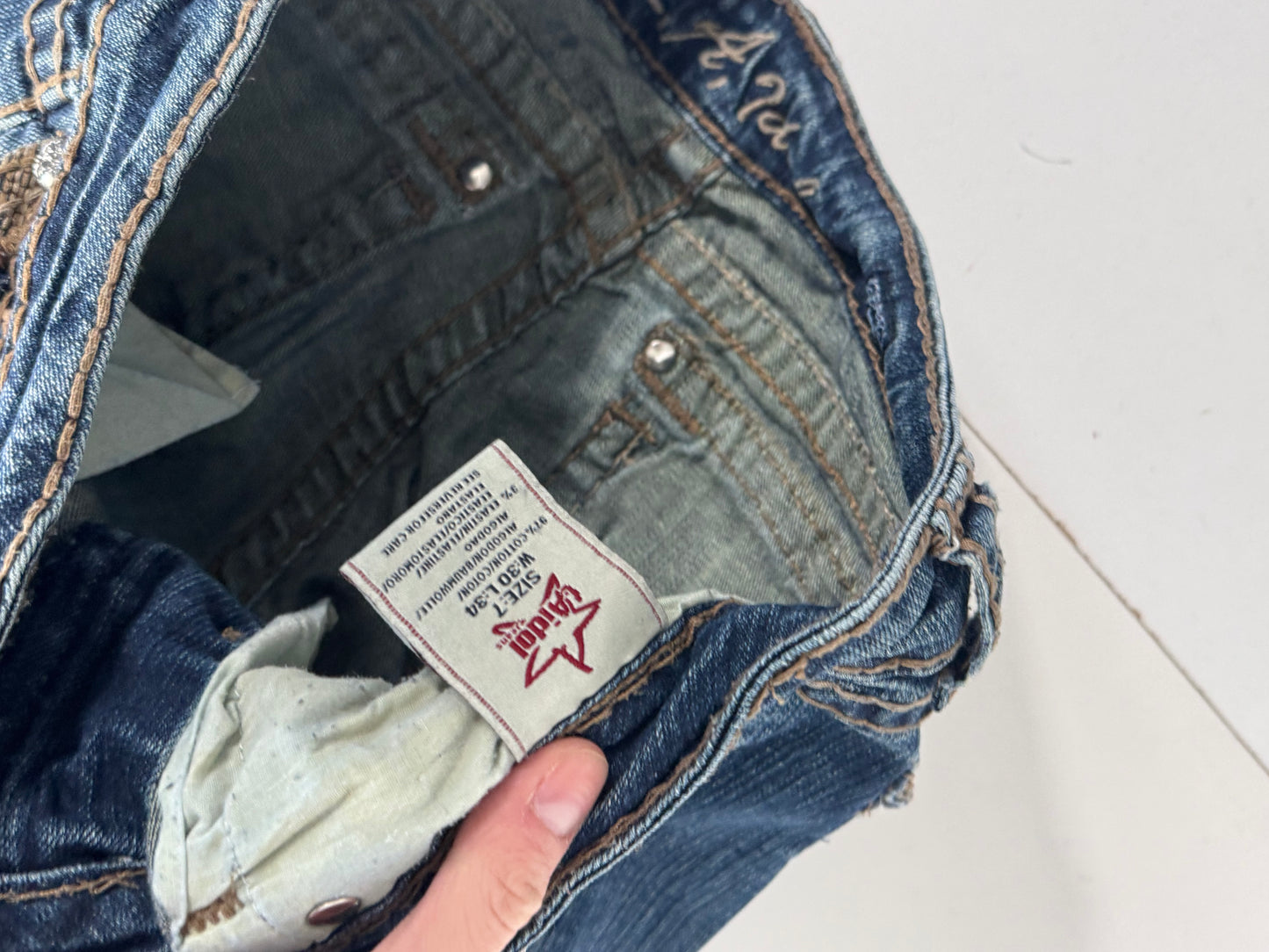 Lågmidjade jeans stl: S