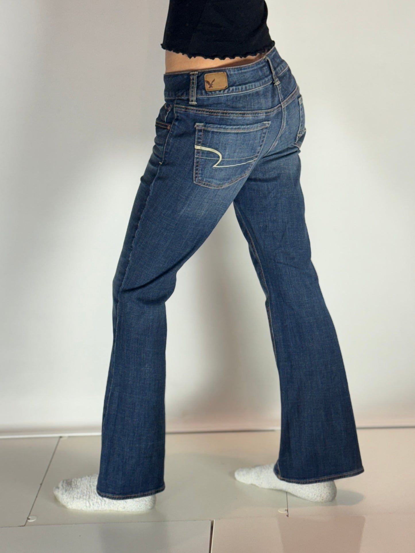 Lågmidjade jeans–stl: S/M