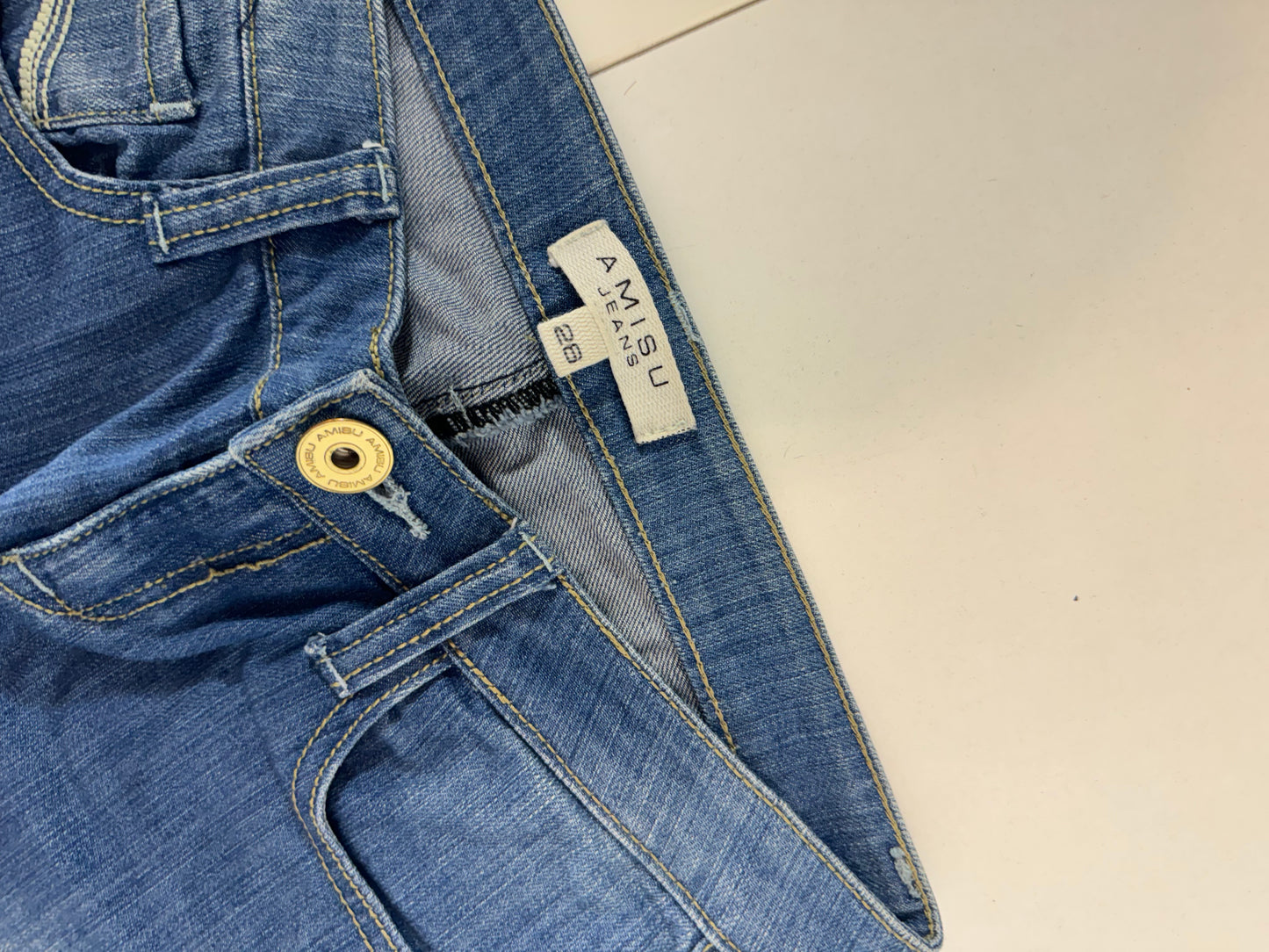 Lågmidjade jeans–stl: XS