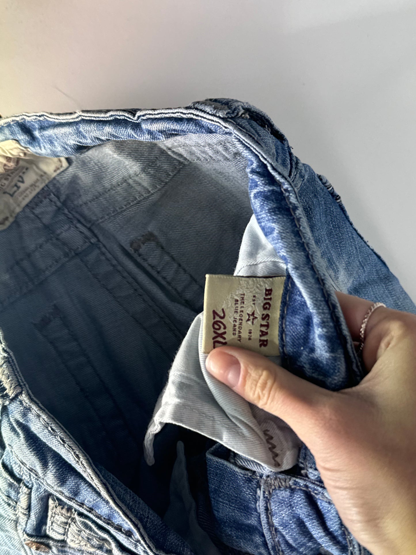 Lavt-sittende jeans str: XS