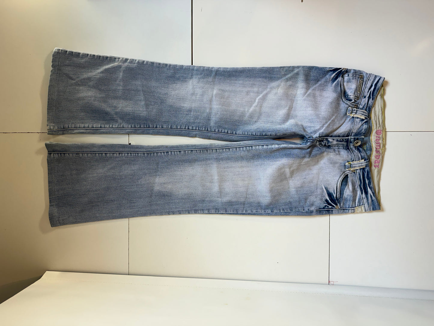 Lågmidjade jeans–stl: S