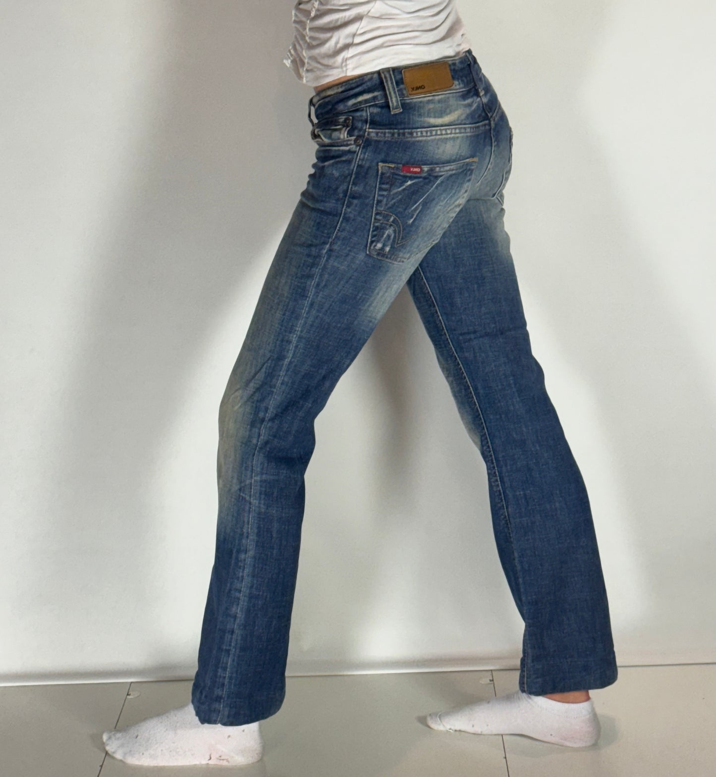 Lågmidjade jeans–stl: XS