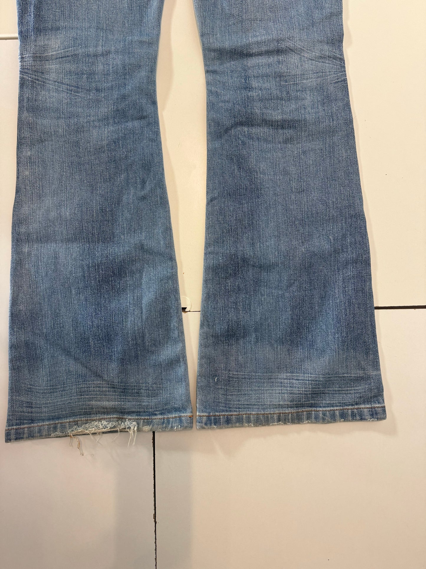 Lågmidjade jeans–stl: S