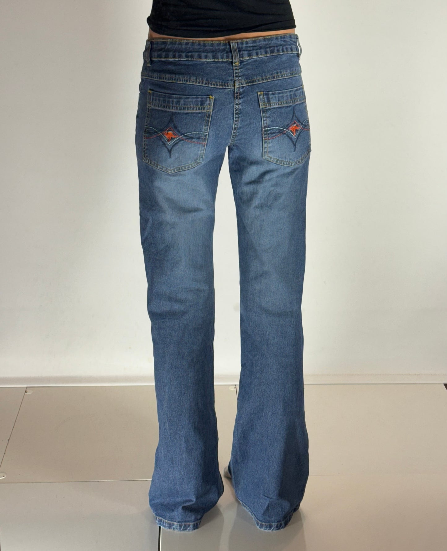 Lågmidjade jeans–stl: XS