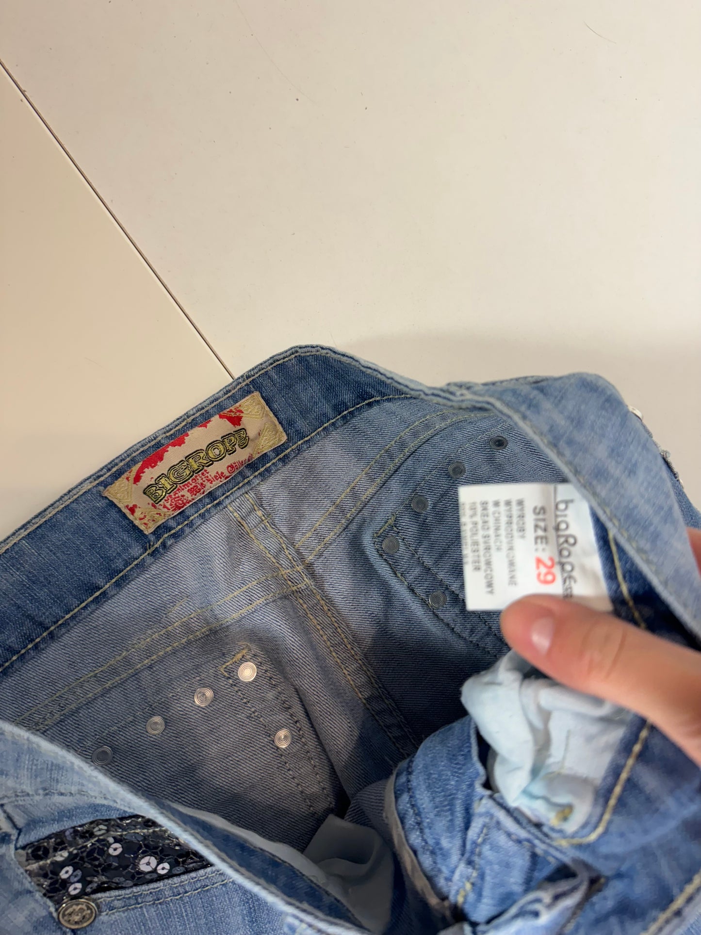 Lågmidjade jeans stl: S