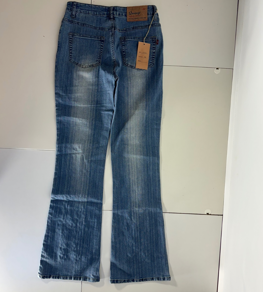 Utsvängda jeans–stl: XS