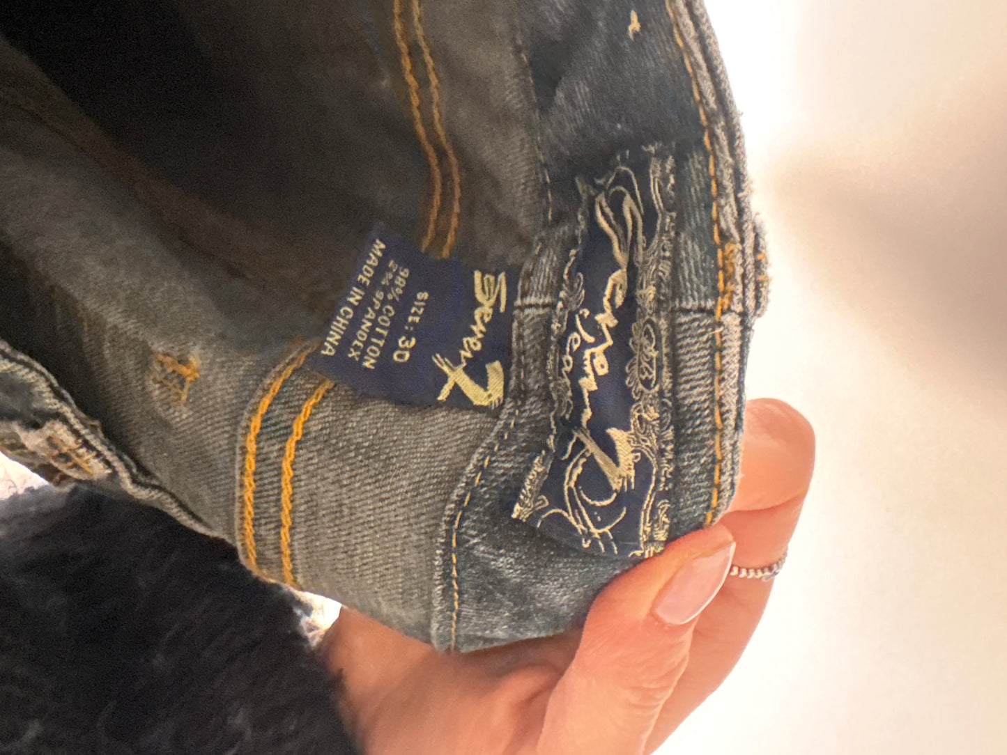 Lavtaljede jeans str: S/M