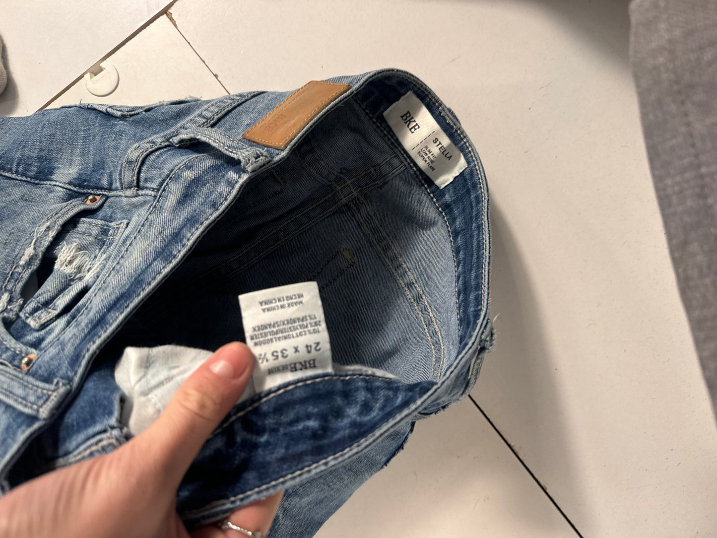 Lavtaljede jeans str: XS