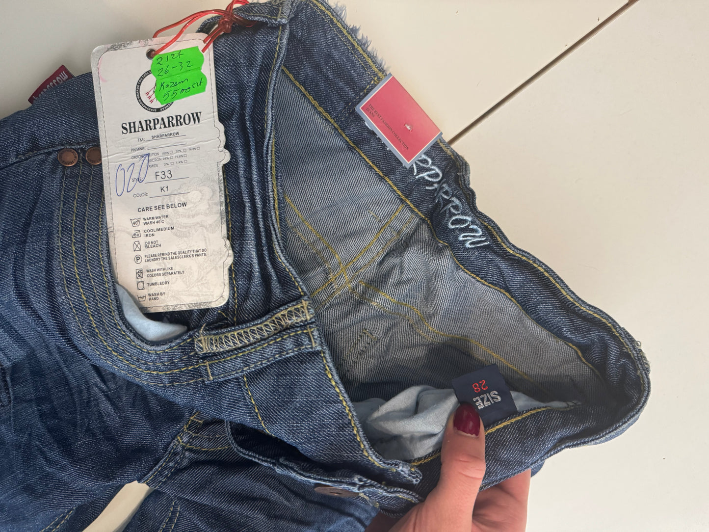 Lågmidjade jeans stl: XS