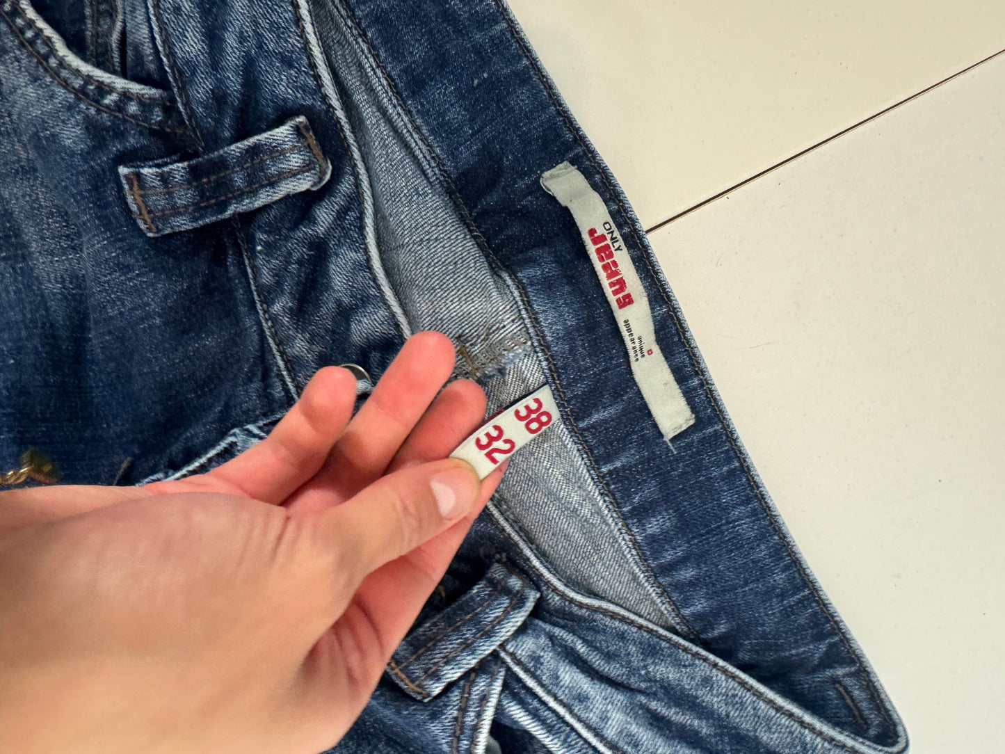 Lågmidjade jeans stl: S/M