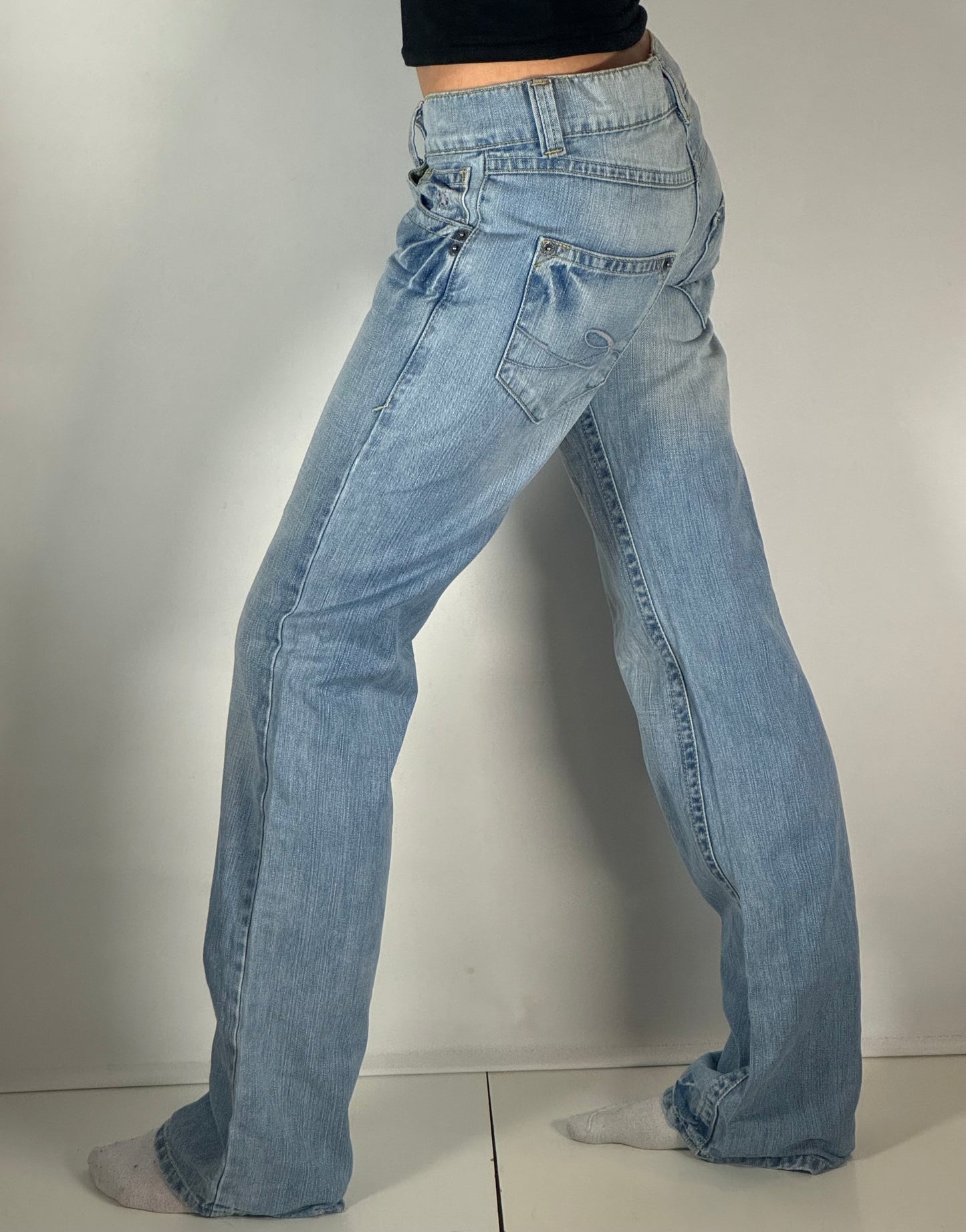 Lågmidjade jeans stl: S