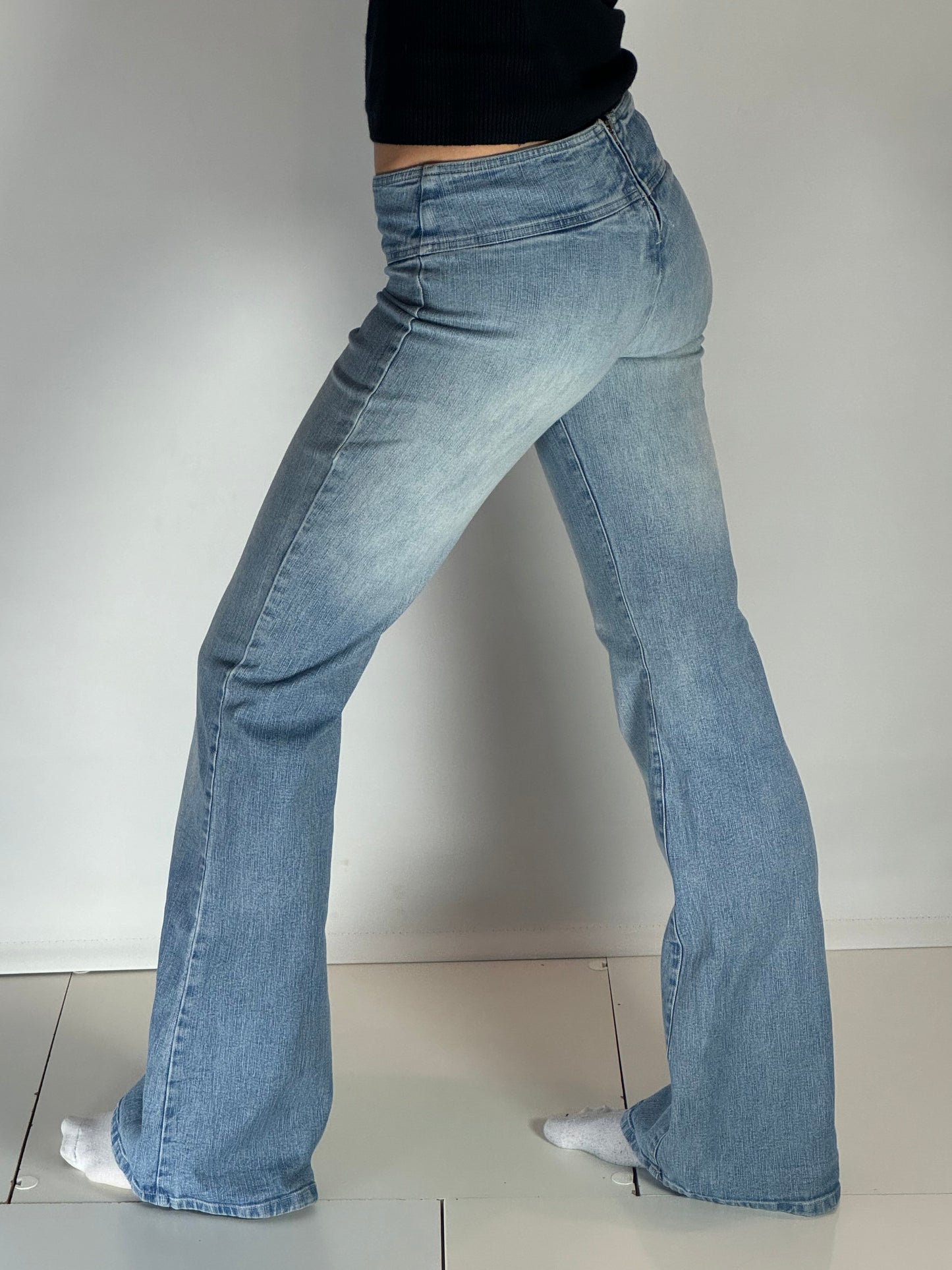 Lågmidjade jeans–stl: XXS
