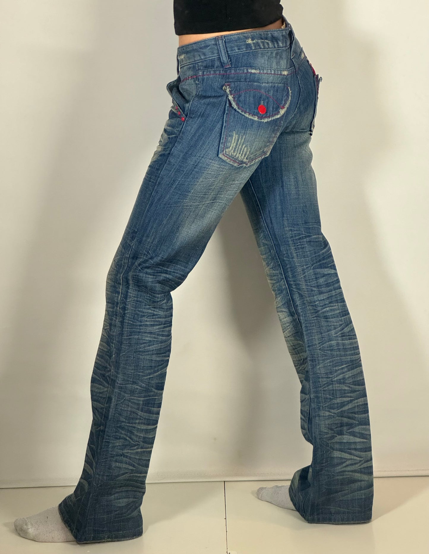 Lågmidjade jeans stl: S