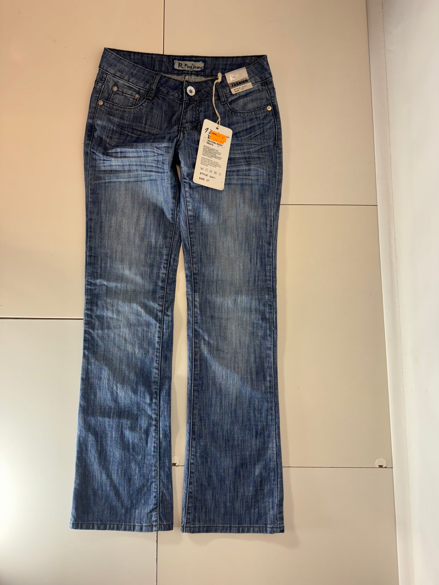 Lågmidjade jeans–stl: XS