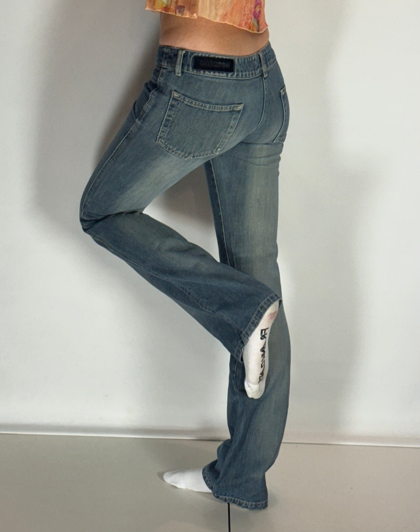 Lågmidjade jeans–stl: XS