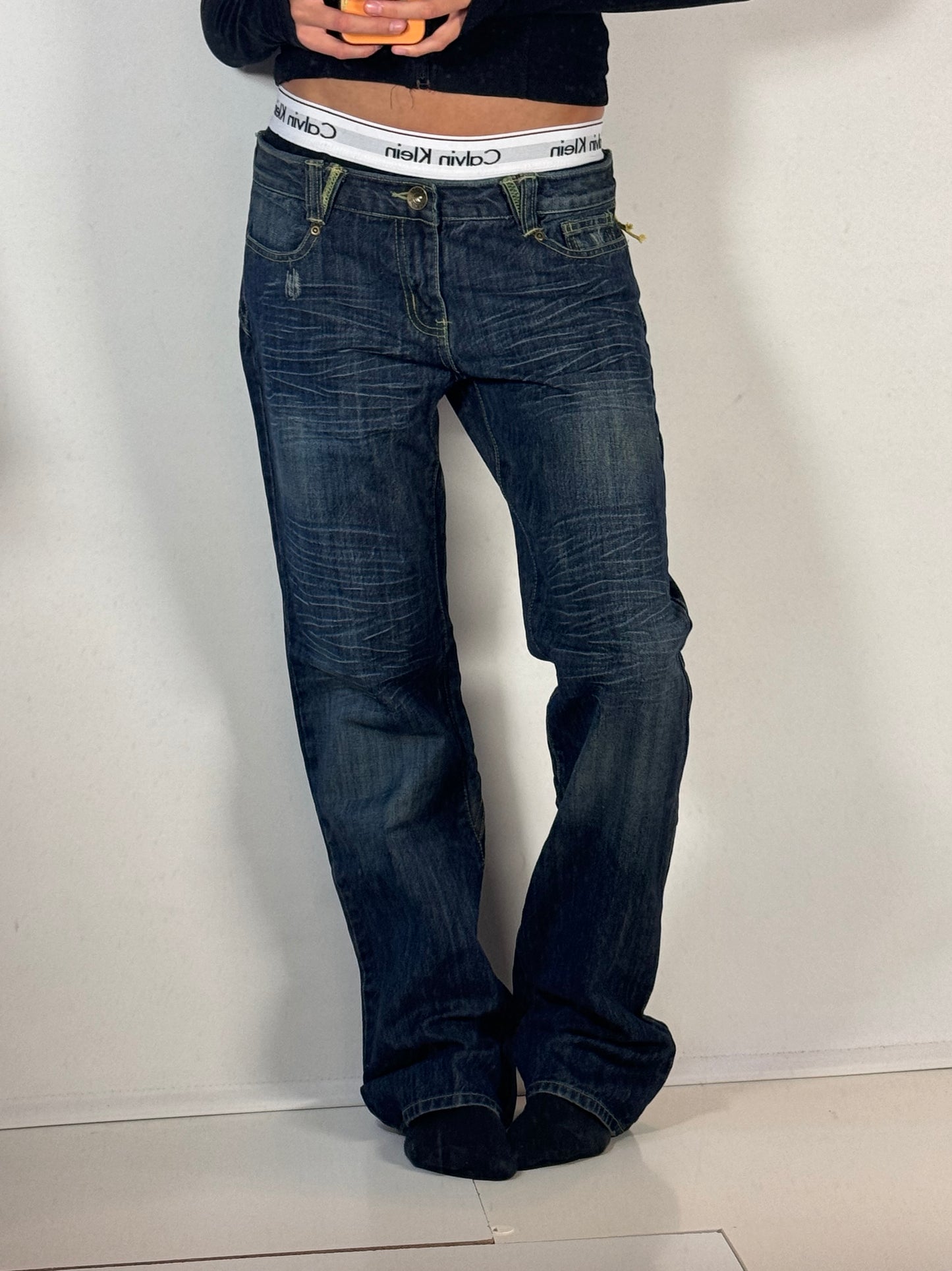 Lågmidjade jeans stl: S