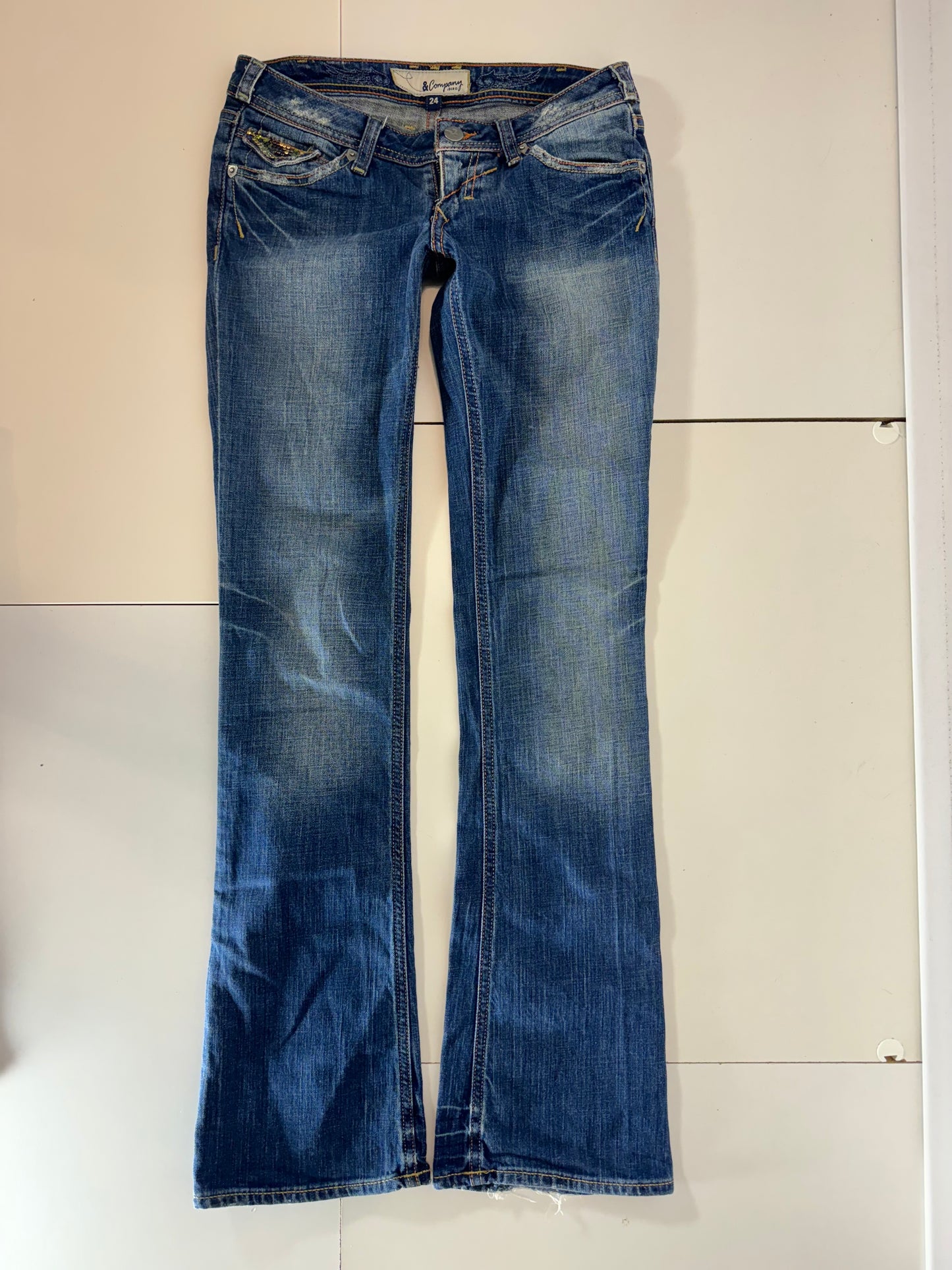 Lågmidjade jeans-stl: XS
