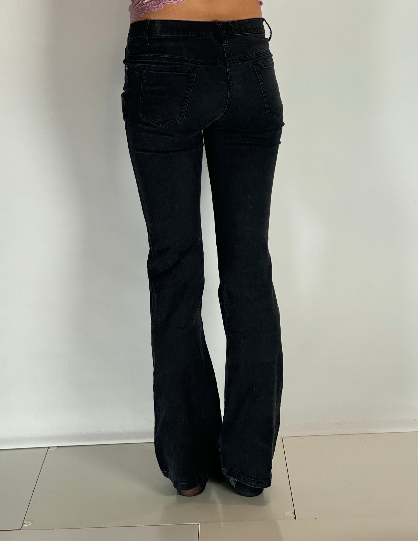 Lågmidjade jeans–stl: XS