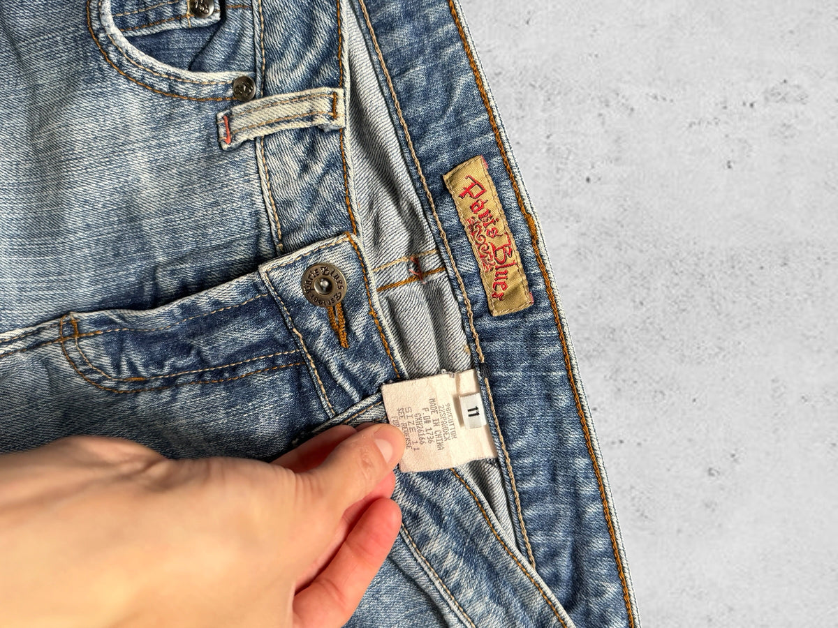 Utsvängda jeans stl: S