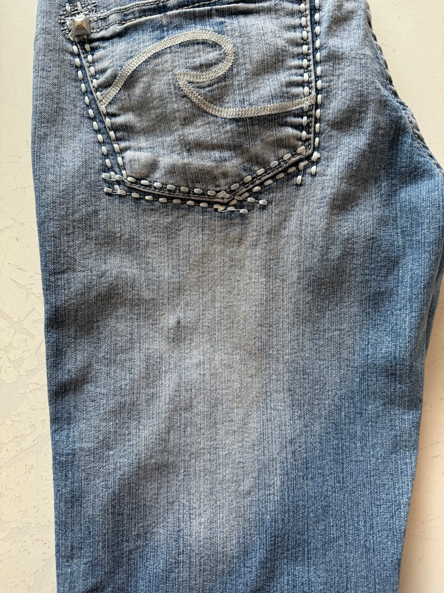 Lågmidjade jeans–stl: XS