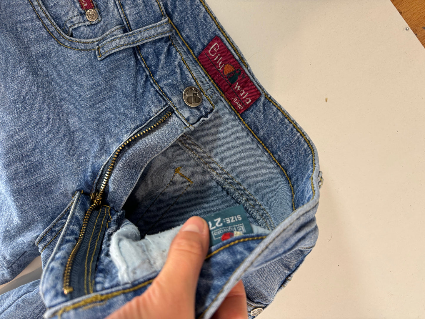 Utsvängda jeans stl: XS