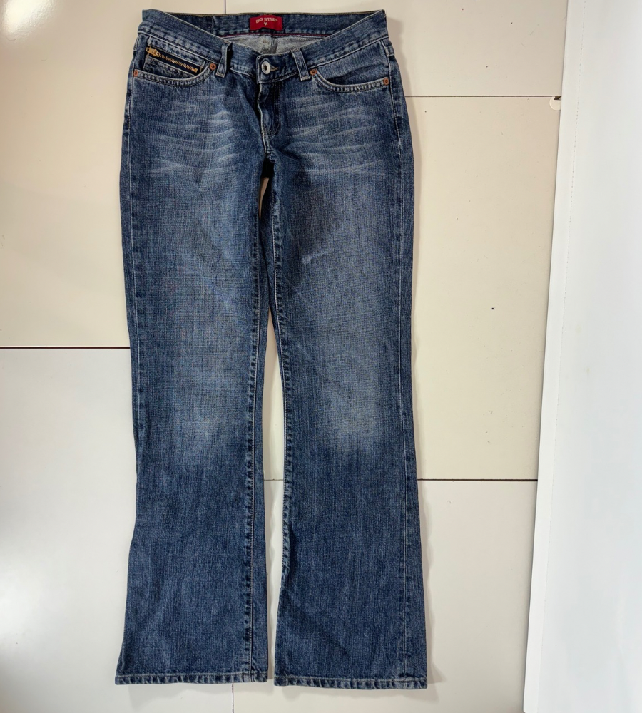 Lågmidjade jeans–stl: XS