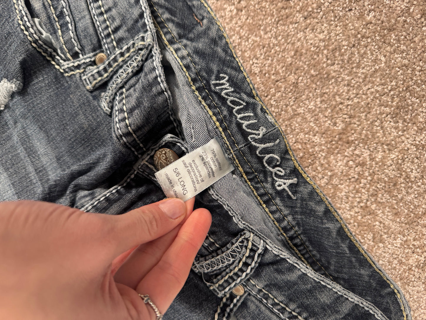 Lavtaljede jeans str: XS