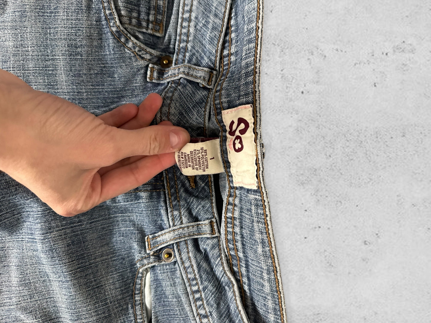 Lågmidjade jeans stl: XXS