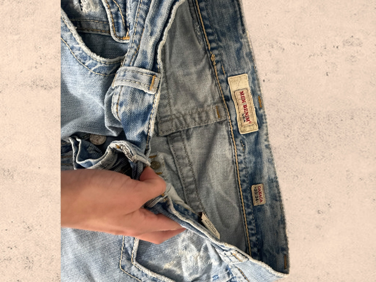 Utsvängda jeans stl: M