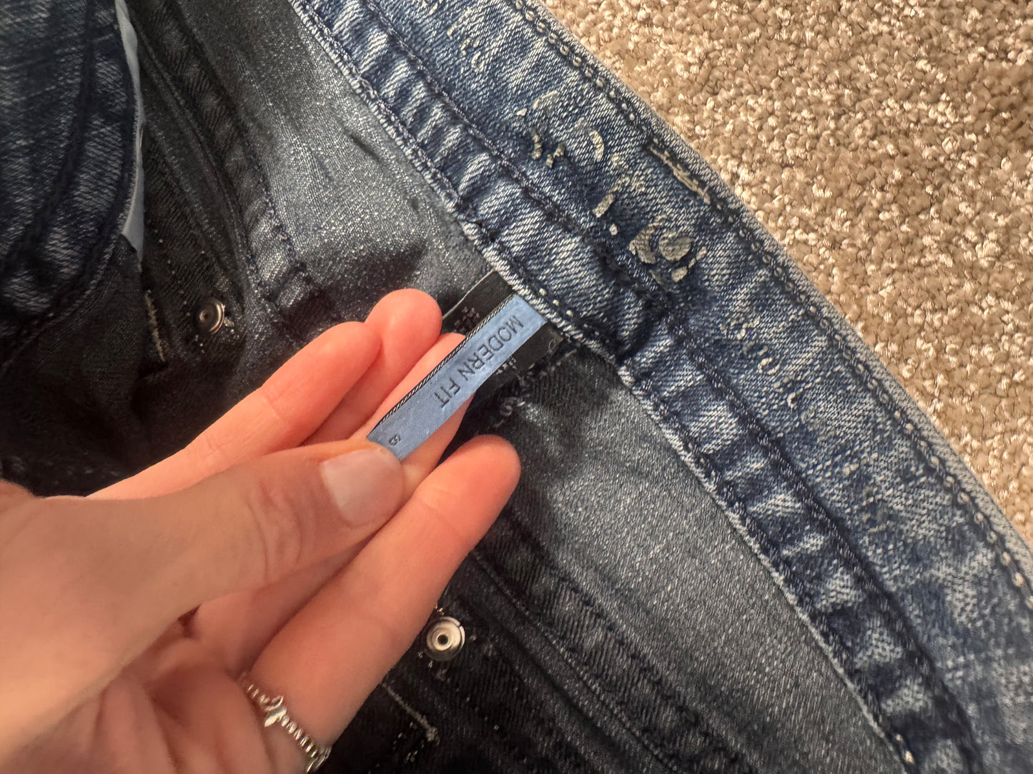 Lågmidjade jeans stl: S