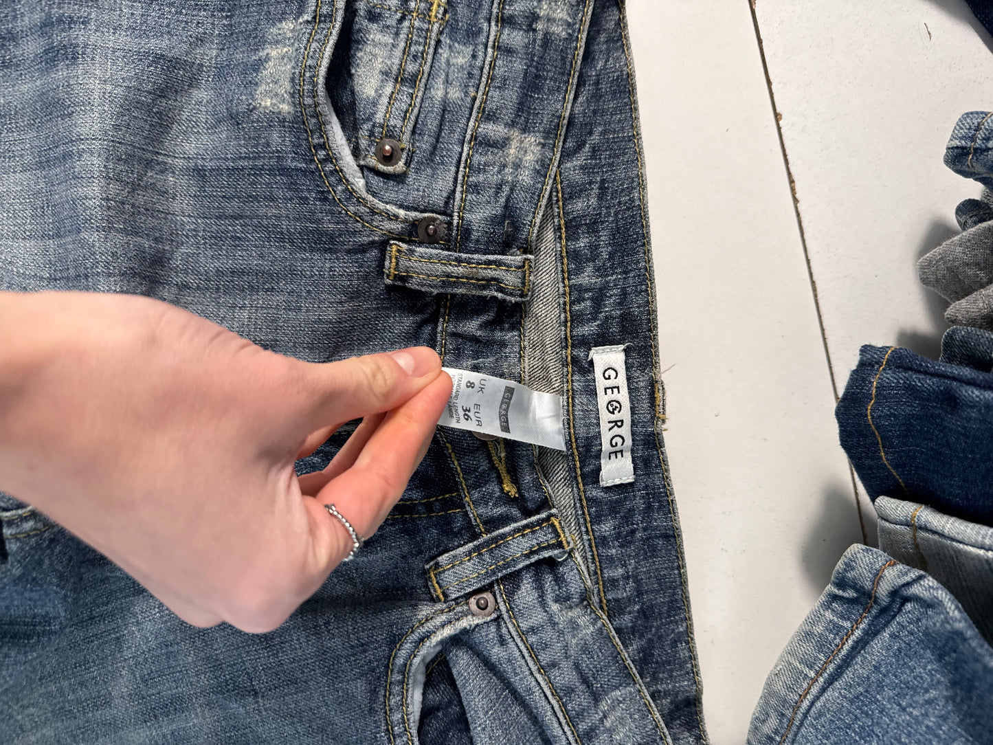 Lågmidjade jeans stl: XS
