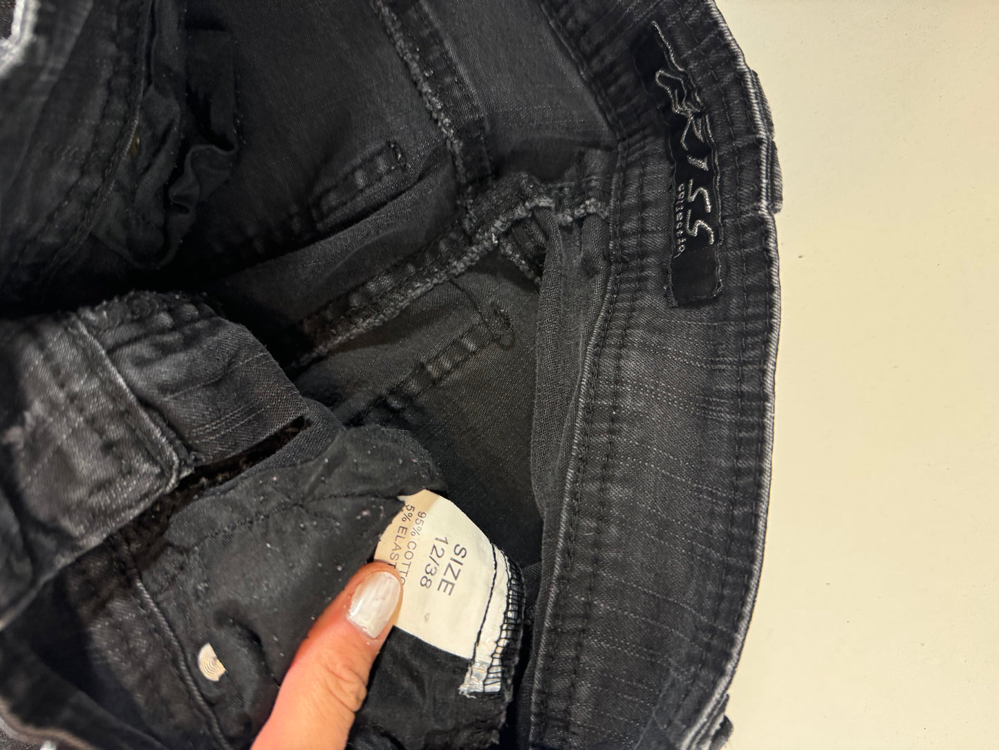 Lågmidjade jeans–stl: S