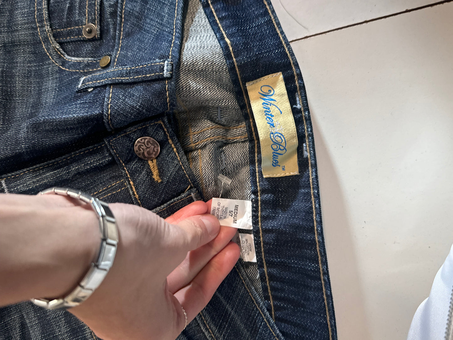 Lavtaljede jeans str: S