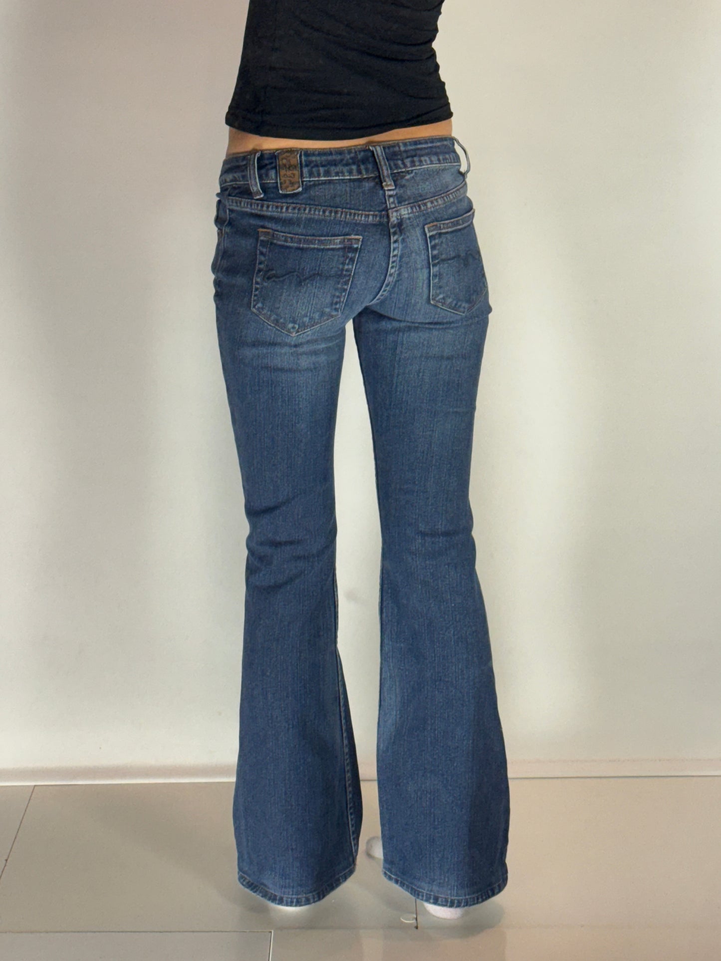 Lågmidjade jeans–stl: XS