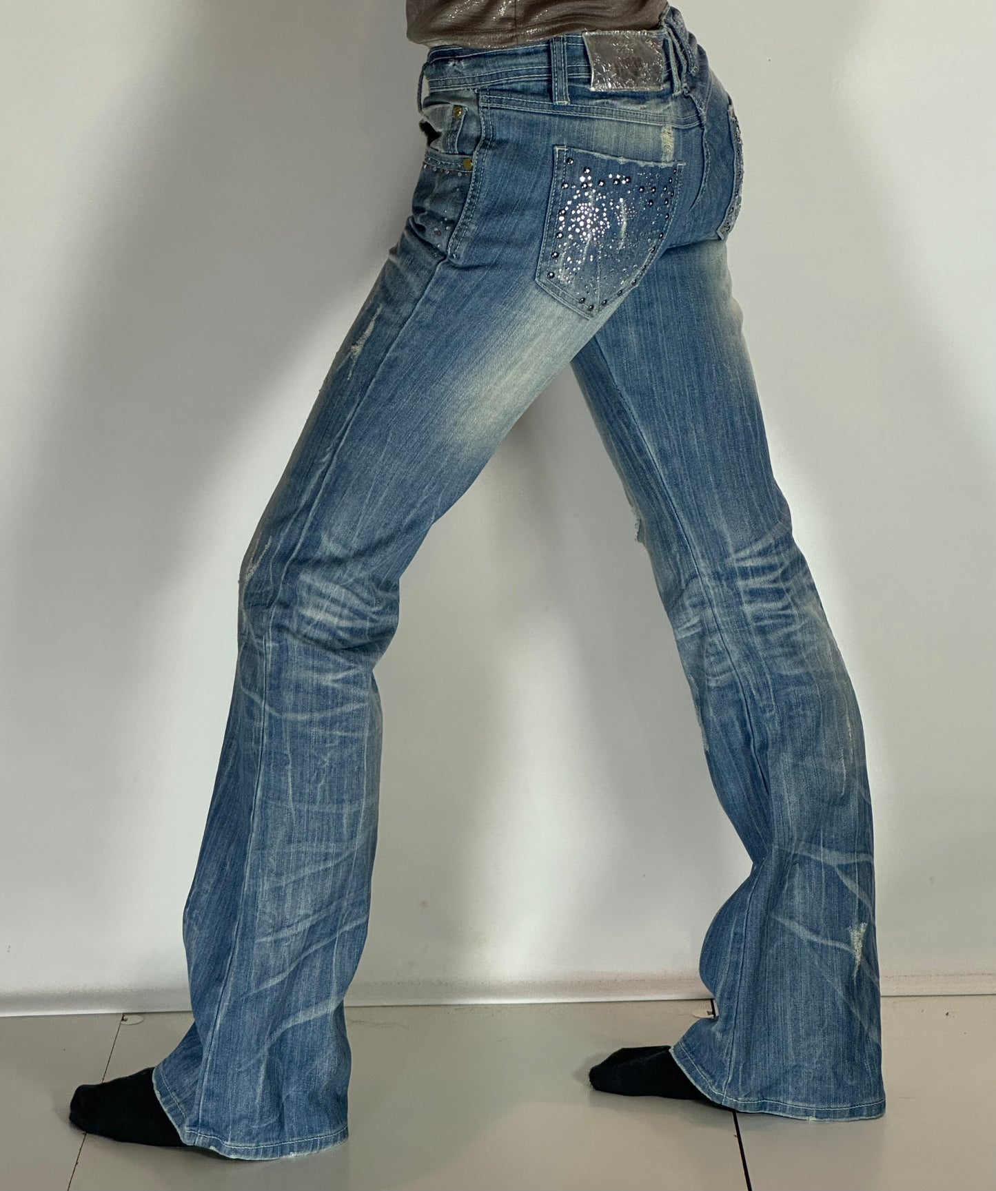 Lågmidjade jeans stl: S