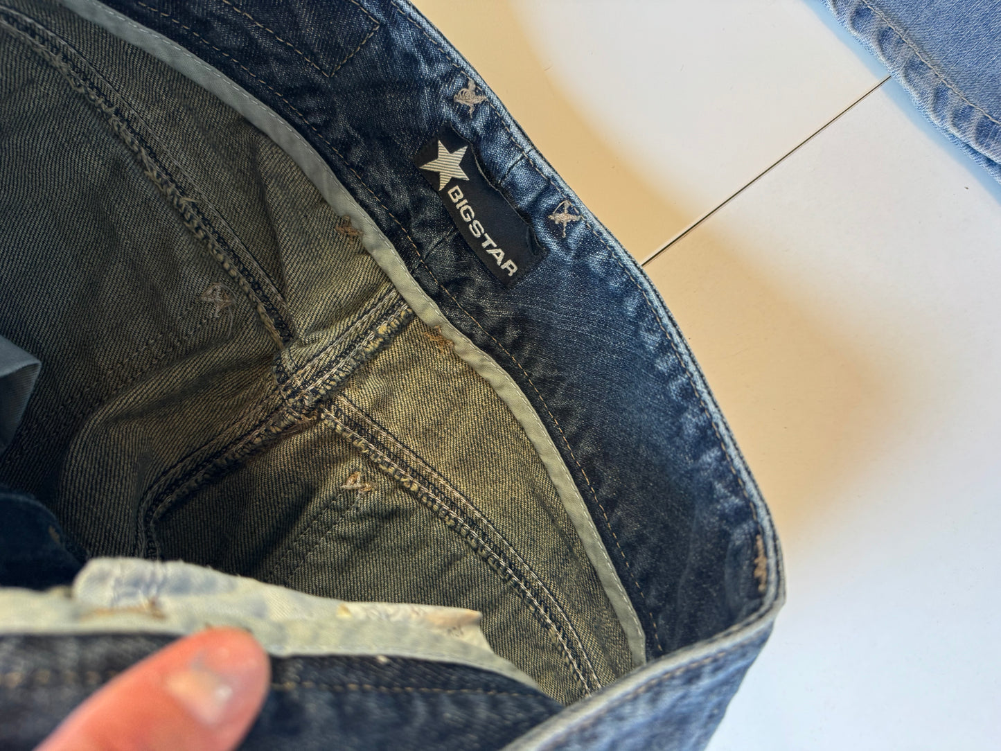 Lågmidjade jeans–stl: XXS