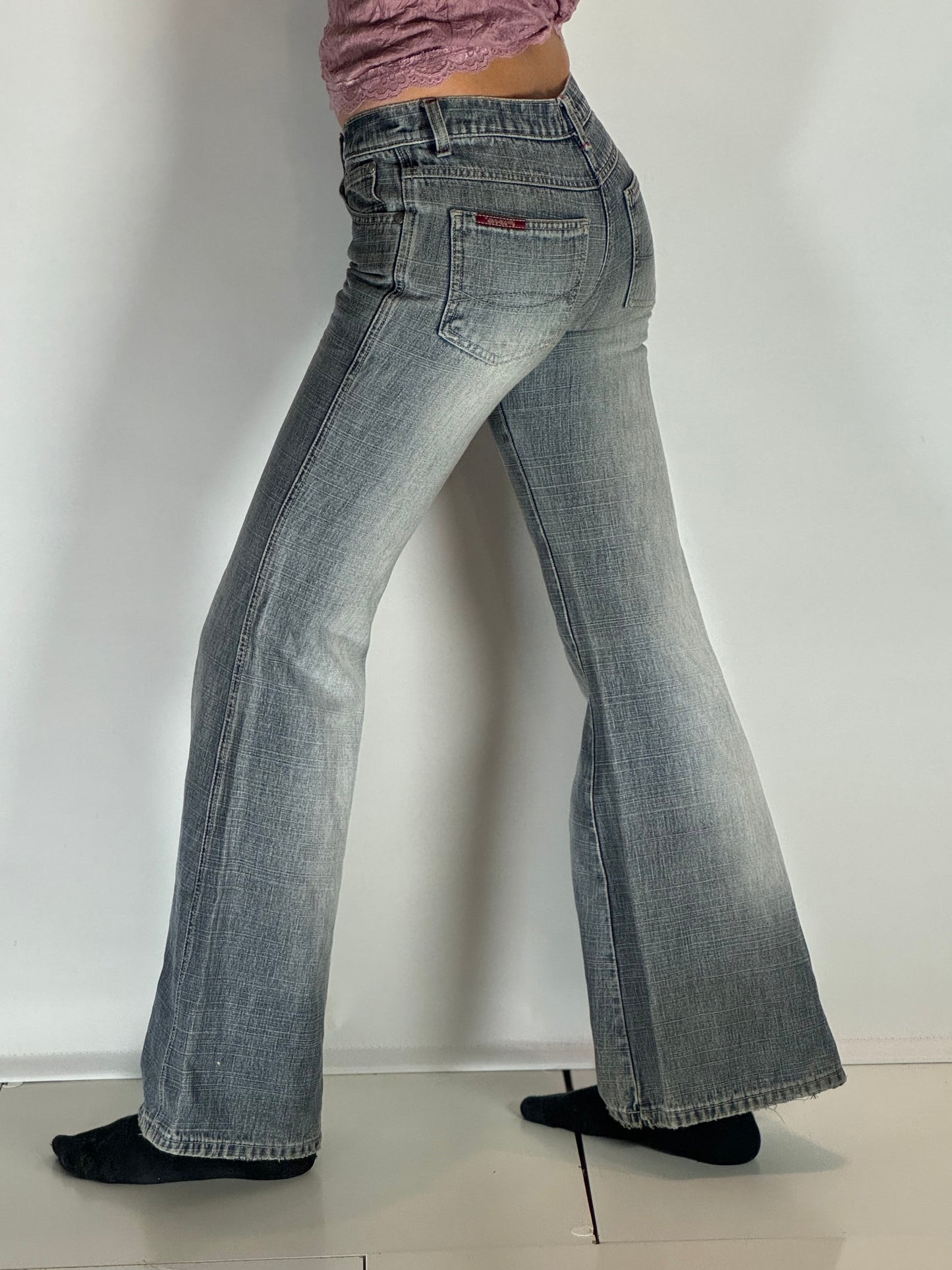 Lågmidjade jeans–stl: XS