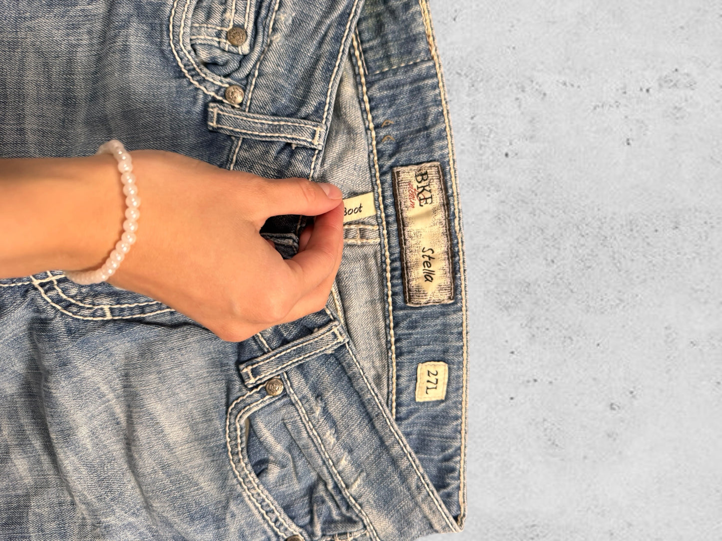 Lågmidjade jeans stl: S