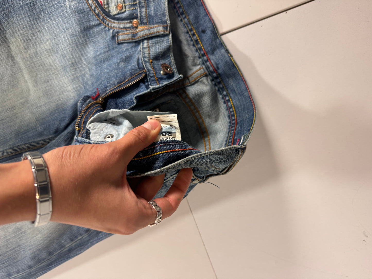 Lågmidjade jeans stl: XS