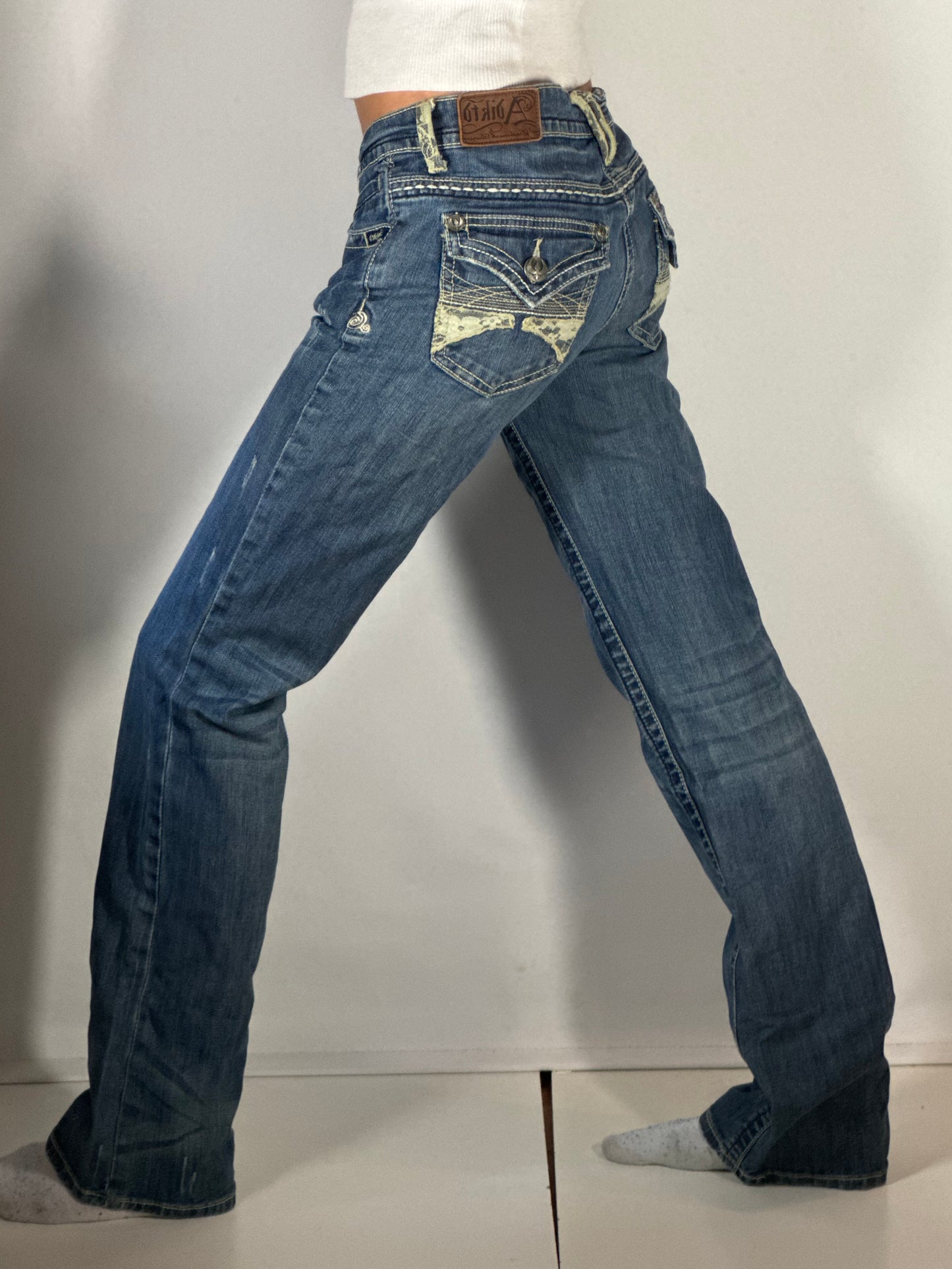 Lågmidjade jeans stl: S