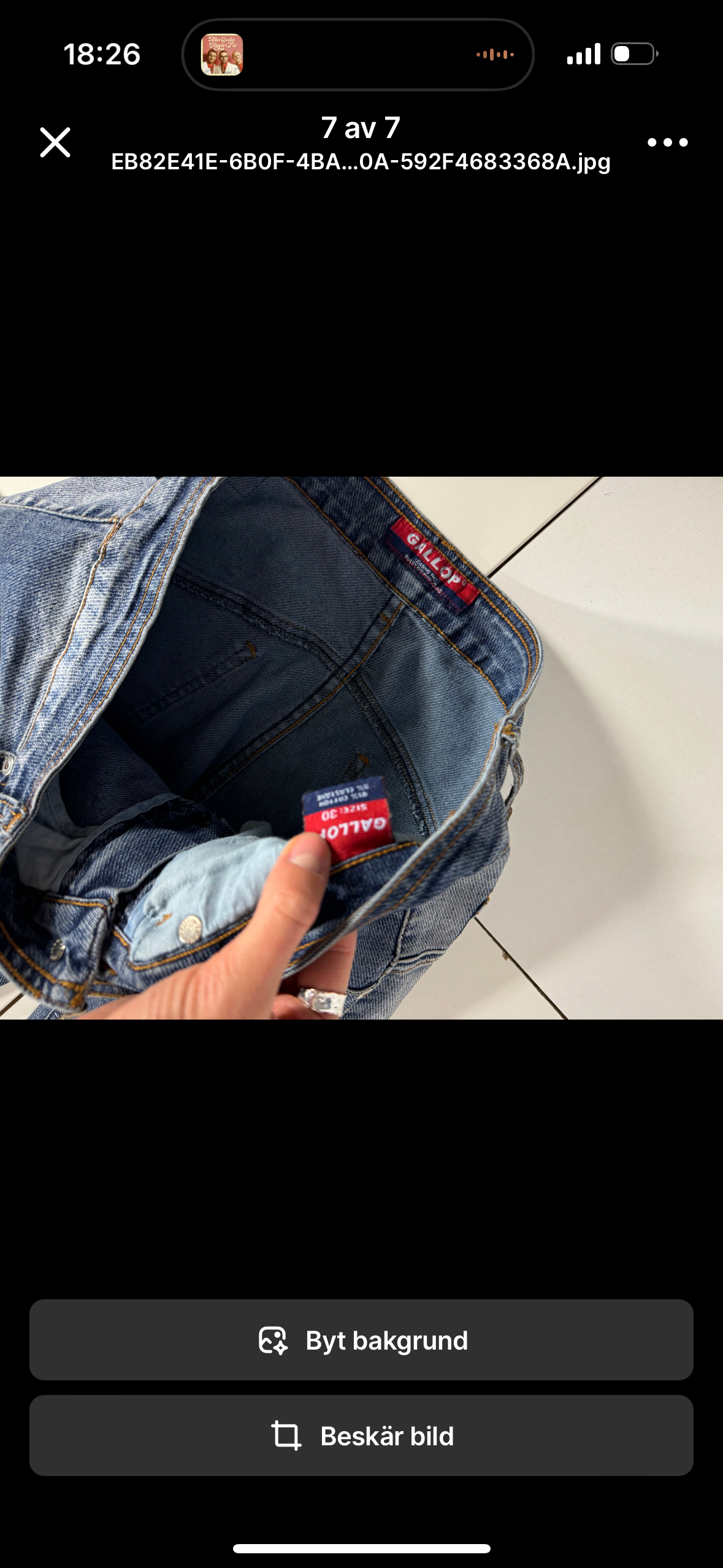 Lågmidjade jeans stl: M